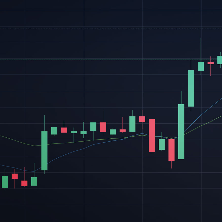 Crypto trading chart candles